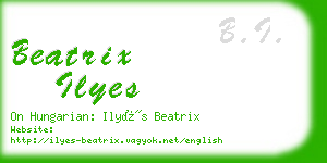 beatrix ilyes business card